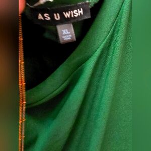 NwT As U Wish Green Dress XL